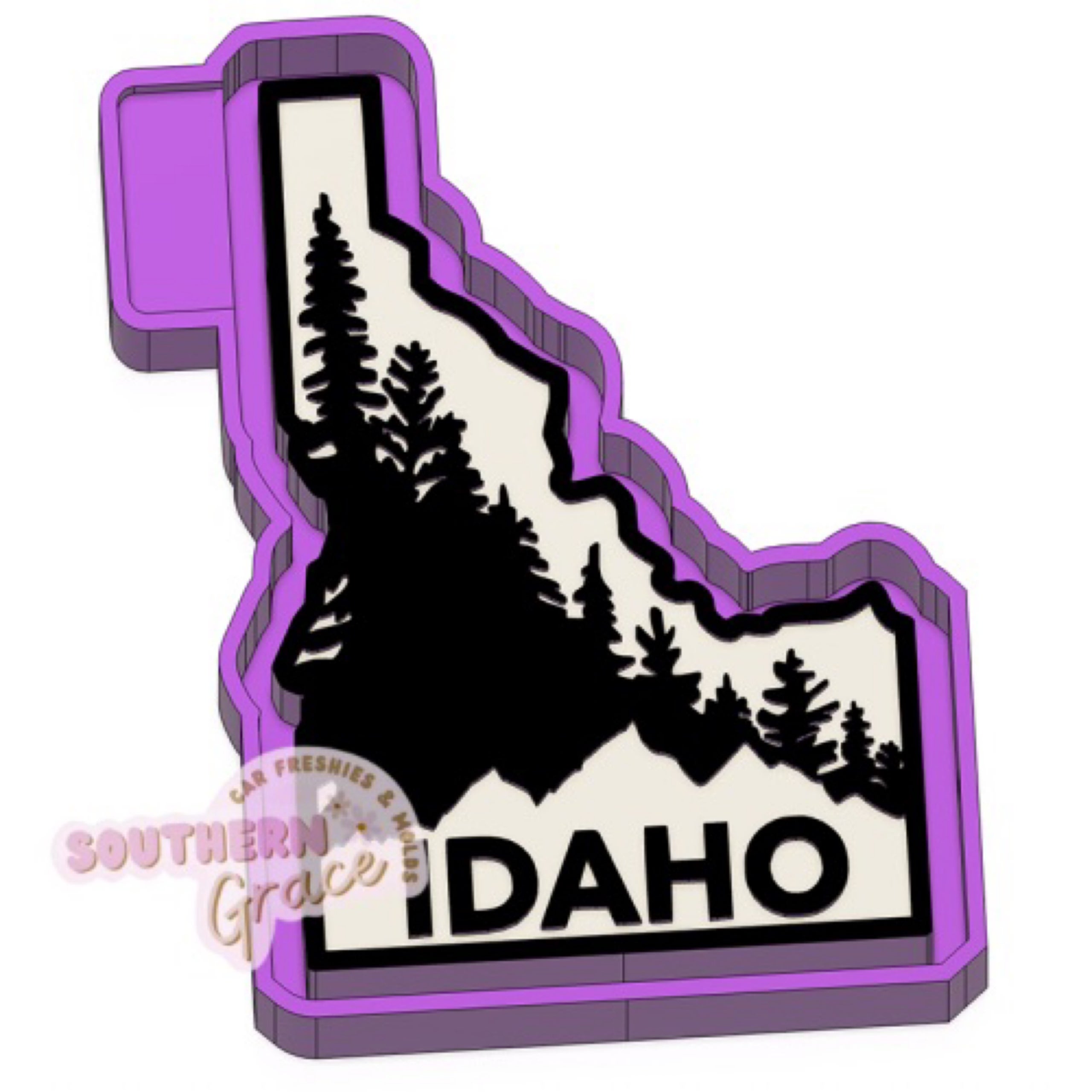 Idaho State Map Freshie Mold | Southern Grace Scents Freshies and Molds